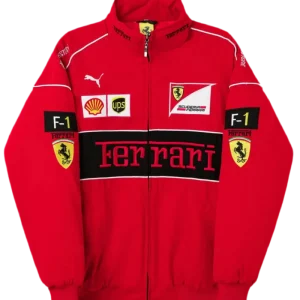 Ferrari F1 Vintage Racing Jacket – Red Edition Oferta caliente